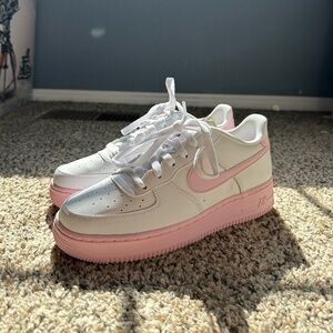 Air forces , pink bottoms, size 6 1/2Y